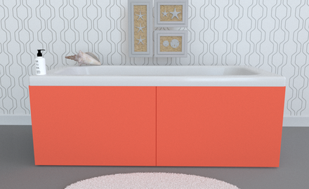 Экран под ванну откидной TR-5-115 коралл матовый