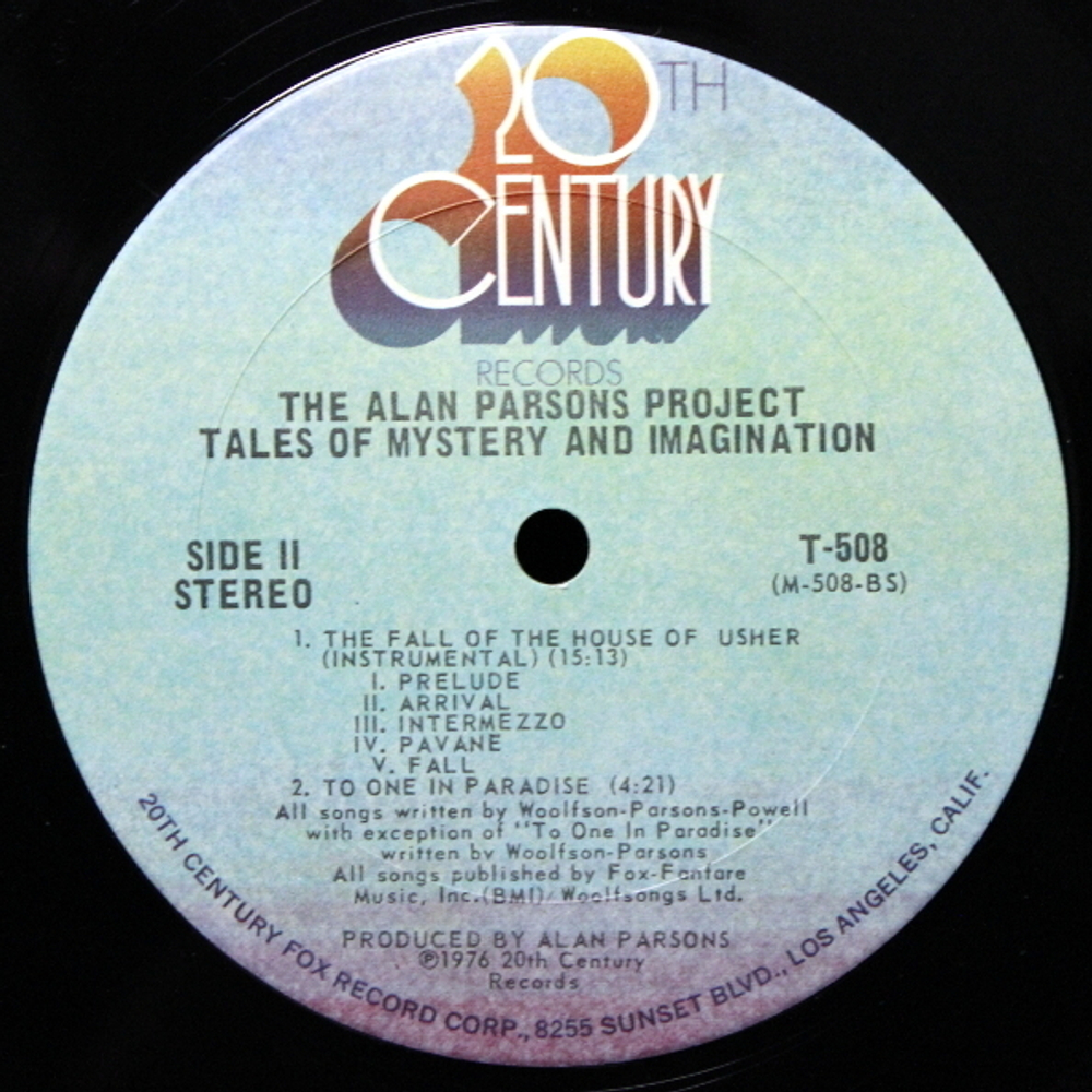 The Alan Parsons Project / Tales Of Mystery And Imagination Edgar Allan Poe (LP)