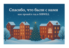 💬 Спасибо, что были с нами: как прошёл год в SIBWILL