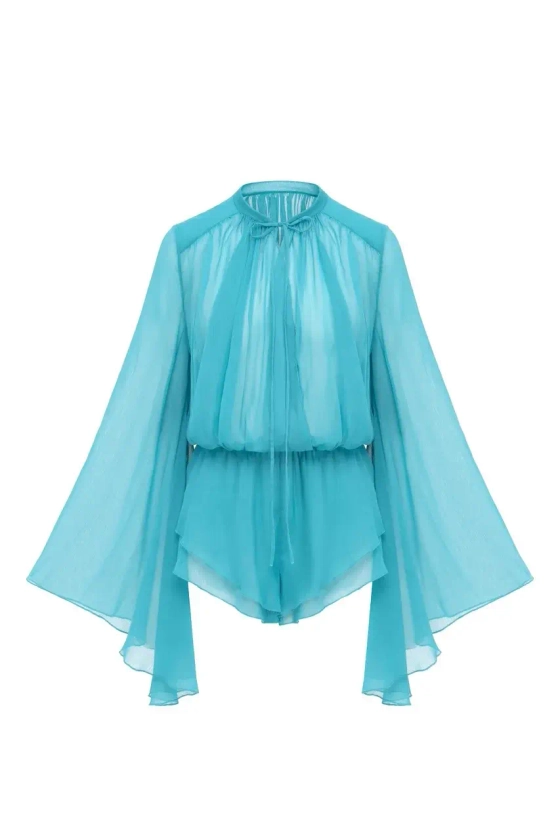 Комбинезон бирюзовый