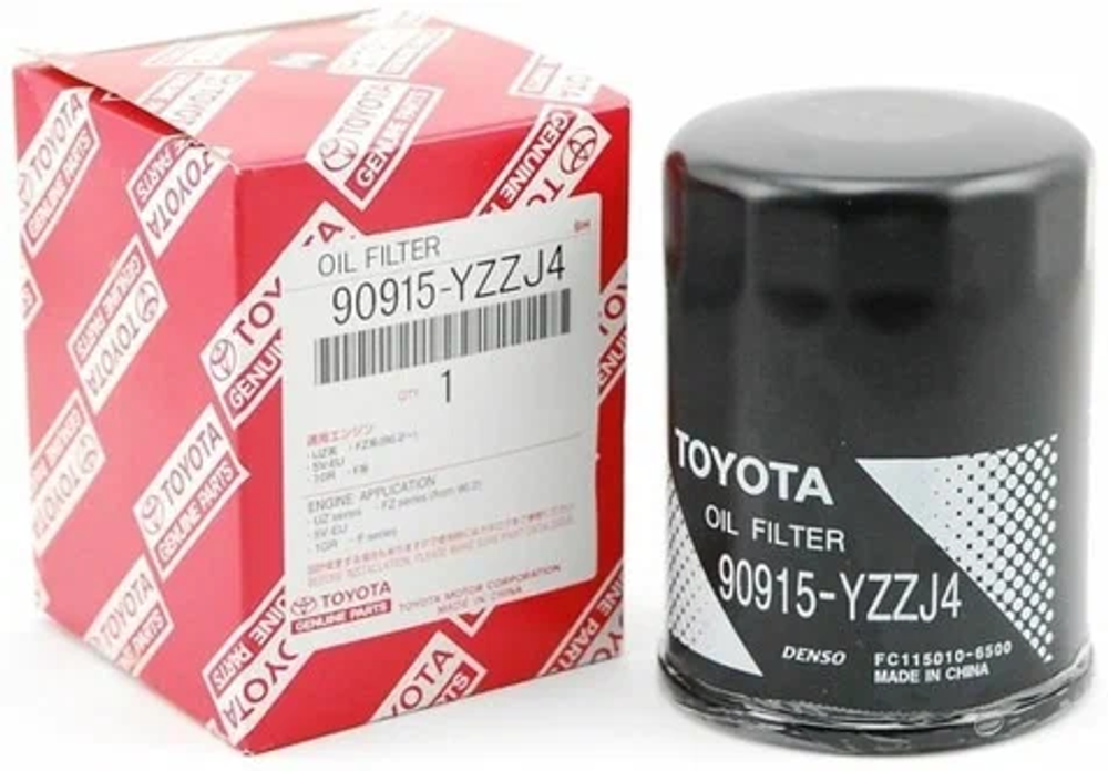 Фильтр масляный 90915YZZJ4 для Toyota Auris, Camry, Corolla, Land Cruiser Prado
