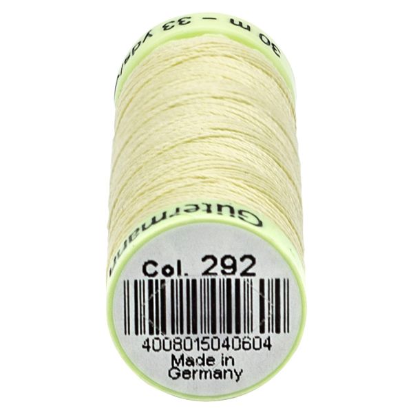 Нитки отделочные Gutermann Top Stitch 30 (30 метров), 5 кат. | 292 бледно-лимонный