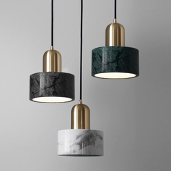 Подвесной светильник Cloyd ANTUAN P1 / Ø15 см - черн.мрамор (арт.10795)