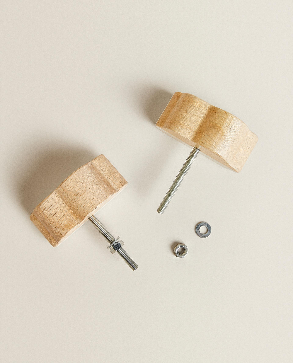 Мебельная ручка Zara Home, 2х4х4 см, дерево, 2 шт., 5622/555