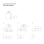 Рюкзак складной mini maxi sacpack glencheck red