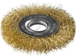 ЗУБР 100 мм, витая стальная латунированная проволока, 0.3 мм, Щетка дисковая, Профессионал (35187-100)