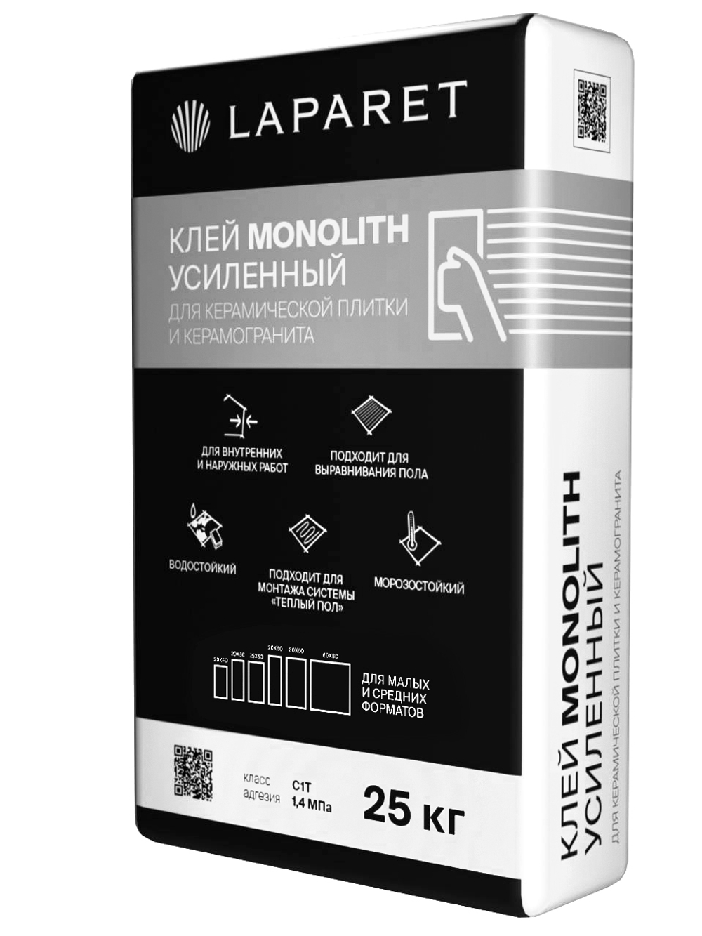 Плиточный клей  LAPARET Monolith Усиленный 25кг