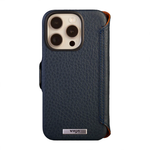 Кожаный чехол-книжка MagSafe Vaja Wallet Floater V-Mag для iPhone 16 Pro Чехол ручной работы из натуральной патагонской кожи «флотер» с магнитной застёжкой. Вмещает до четырёх карт. Есть RFID-защита