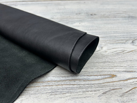 Этруско цв. Черный / Etrusco Vintage Nero, натуральная кожа