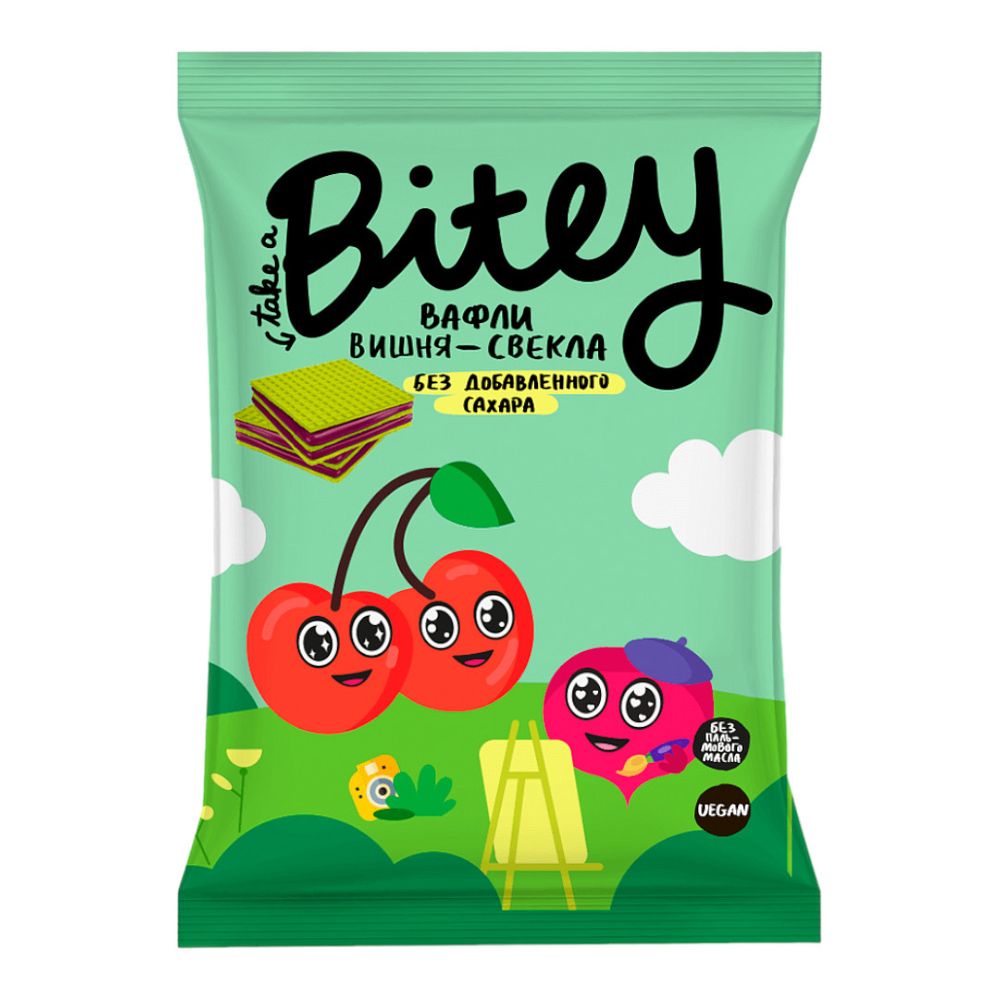 Вафли Bitey "Вишня-Свекла", 35 гр (Bite)