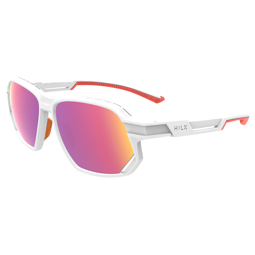 Спортивные очки HILX Syndicate / Matt Solid White / Red Lens