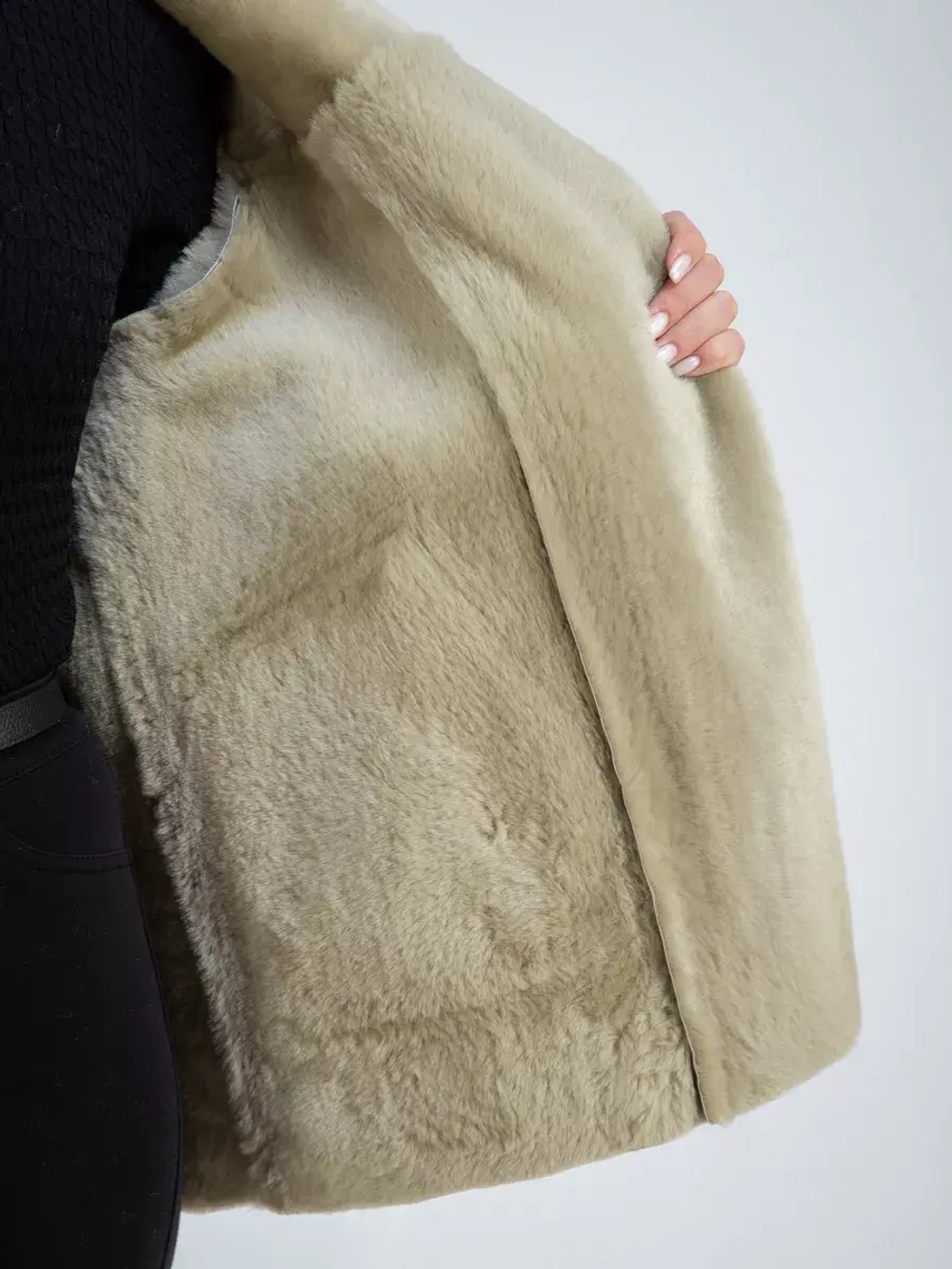 Дубленка авиатор натуральная зимняя