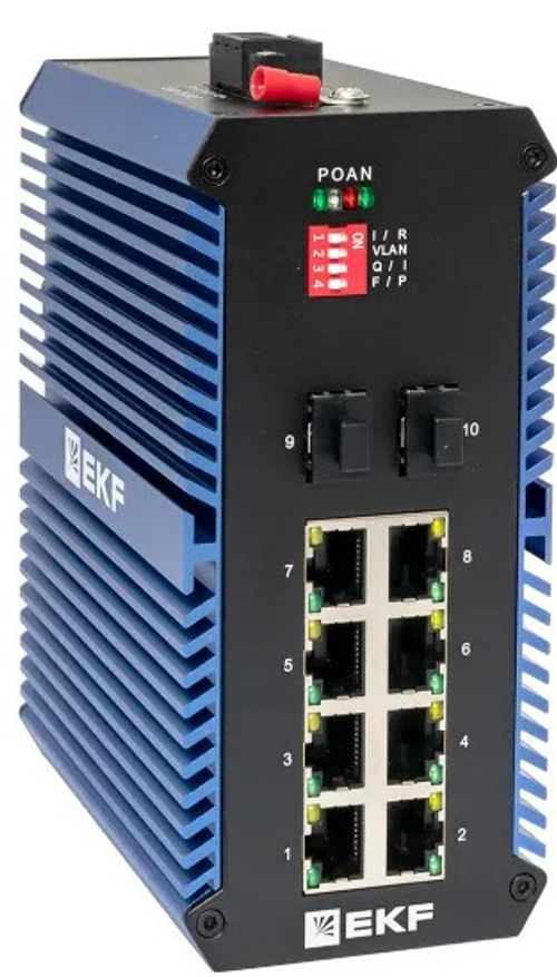 Коммутатор промышленный неуправляемый EKF TSX-U-2GX/SFP-8GTP
