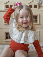 Двусторонний нагрудник Mjölk Клетка