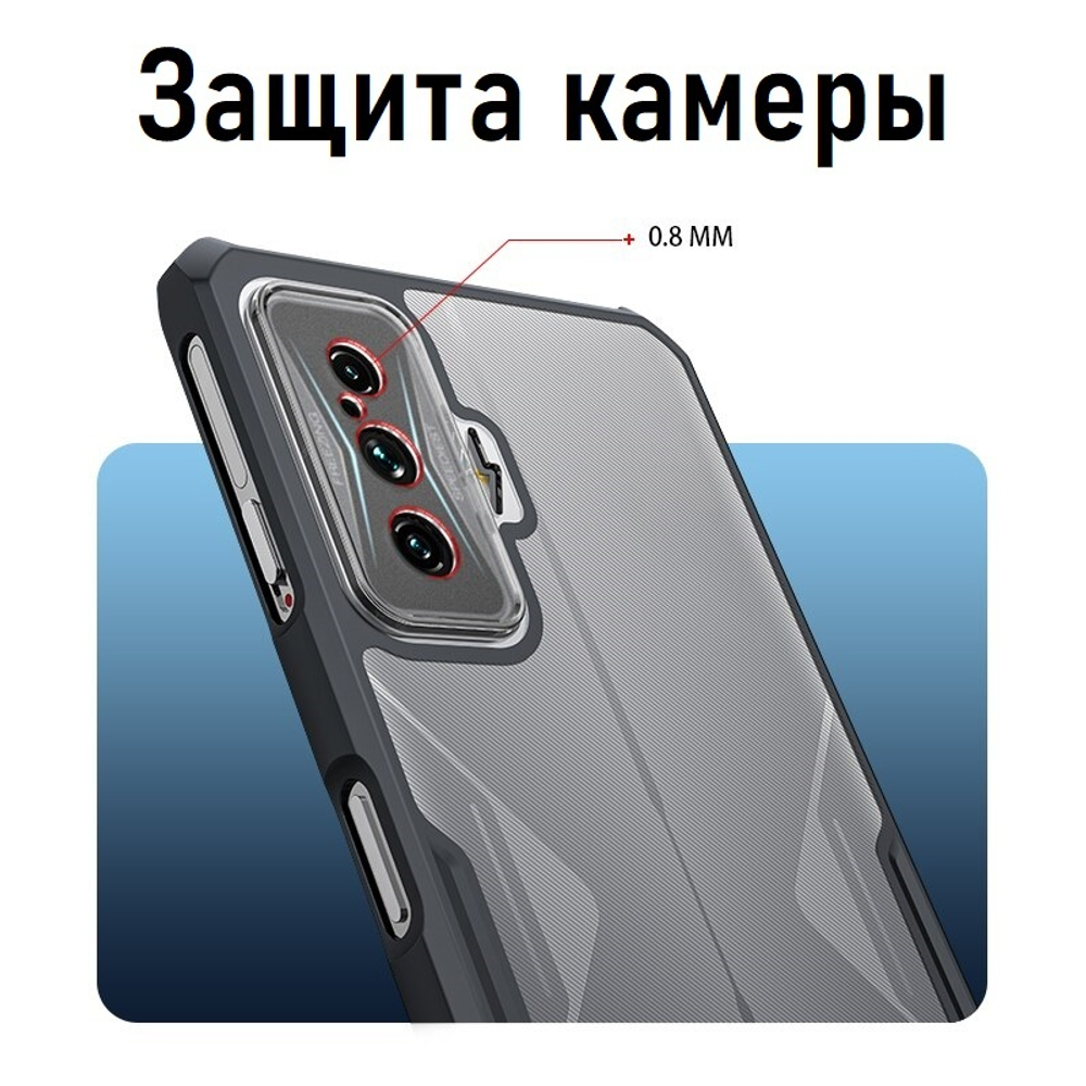 Чехол на Xiaomi Poco F4 GT противоударный с усиленными углами XUNDD