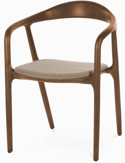 Стул Canada деревянный, сиденье коричневая ткань