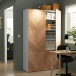 Комбинация для хранения - IKEA BESTÅ/BESTA /БЕСТА/БЕСТО ИКЕА, 120x42x193 см, коричневый,