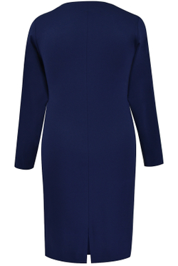 Платье женское 1718ЛП, темно-синий #234ТСа051718ЛП