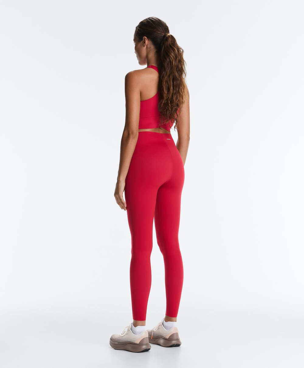 OYSHO Компрессионные легинсы Extra Compressive Core Control длиной 65 см, красный