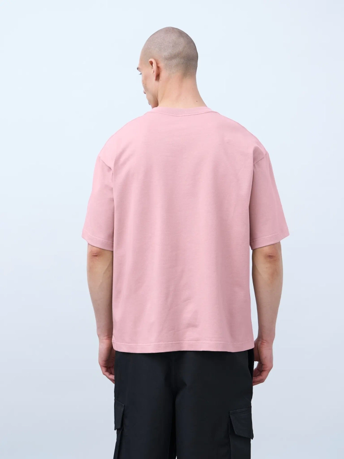 Футболка оверсайз (розовато-серый) 230 г