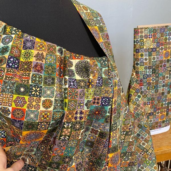 САД ЭМИРА мелкая мозаика 100% хлопок Handmade Fabrics 5