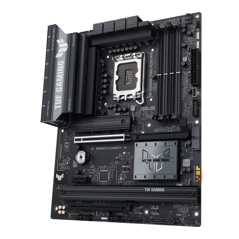 Материнская плата ASUS TUF GAMING B860-PLUS WIFI, LGA1851 B860 4xDDR5 4xSATA 3xM.2 HDMI DP ATX