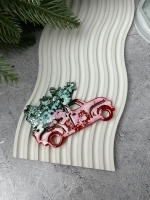 Новогодняя игрушка Машинка с Елкой