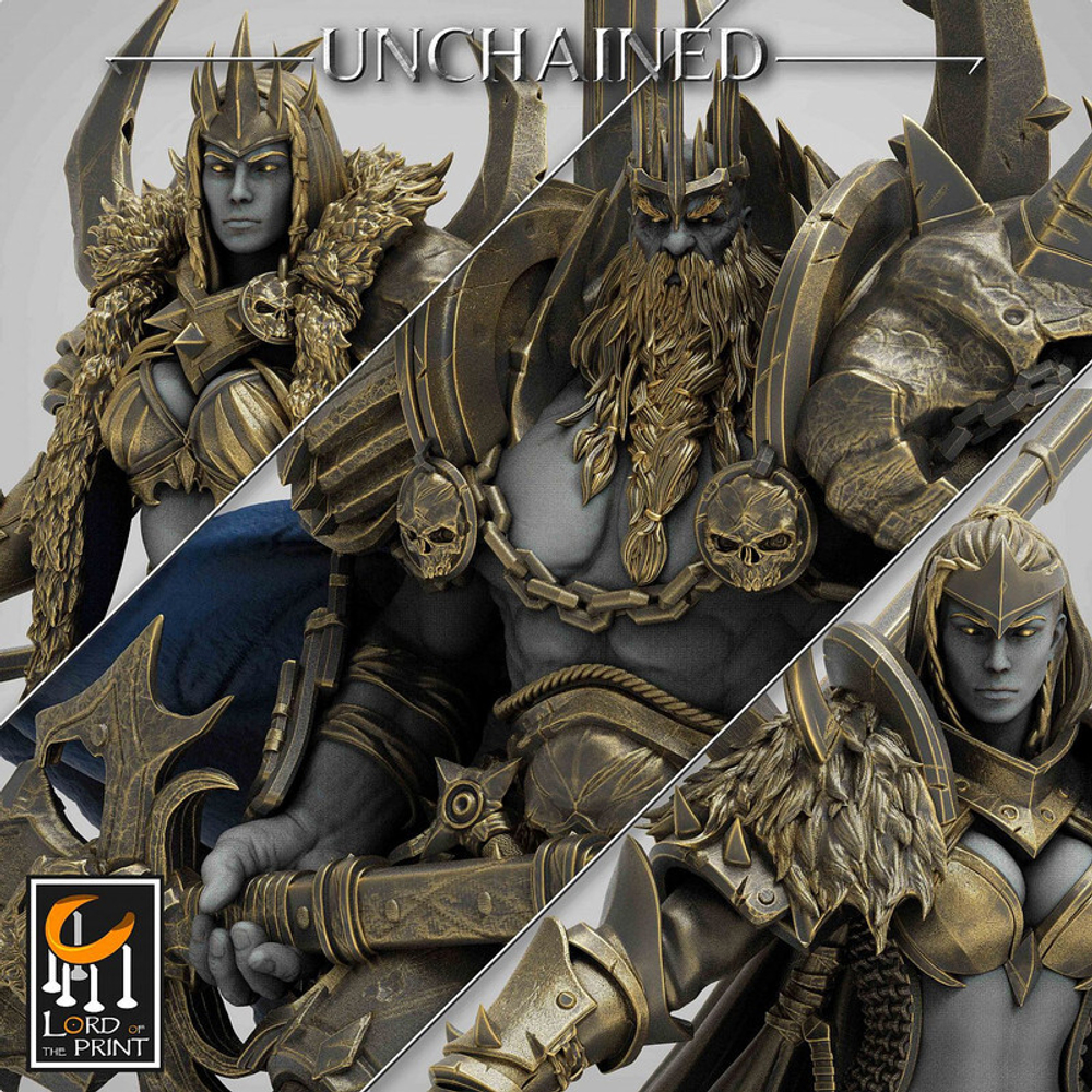 King And Guards Человек Воин Паладин Варвар Файтер Рыцарь 1шт миниатюра для dnd, днд, pathfinder, фентези, Настольная игра, НРИ, Варгейм, РПГ