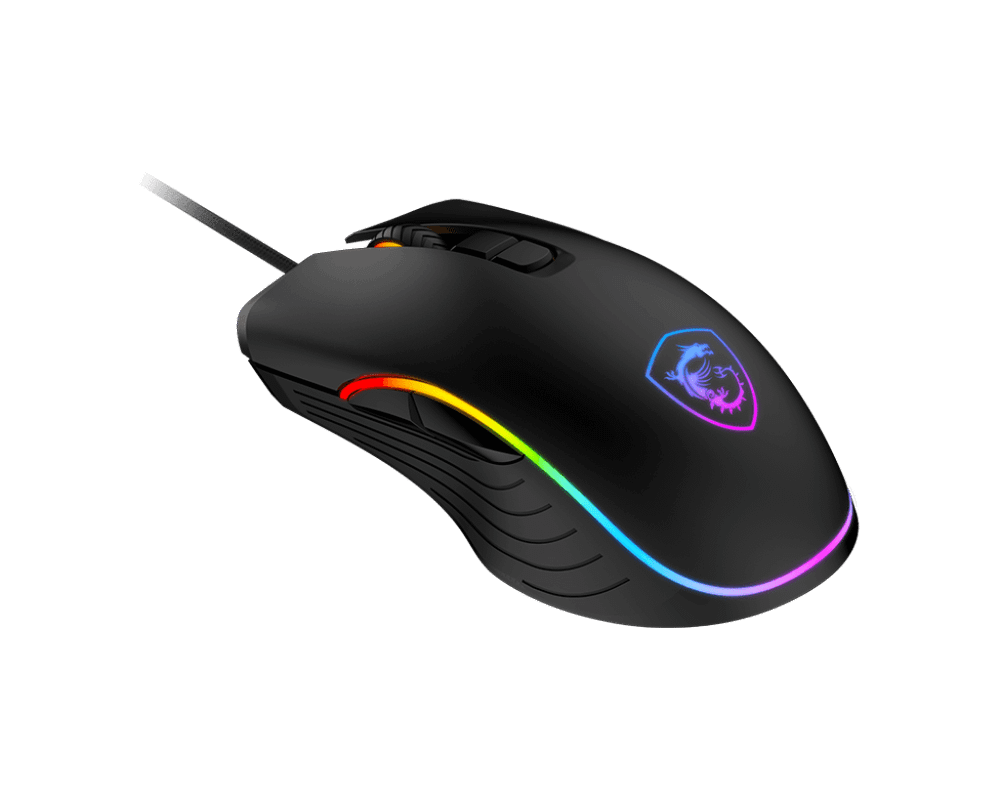 Мышь MSI FORGE GM300 USB2.0/RGB/7 кн./Вес 118г./Кабель 1.5м./Черный