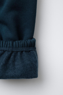 ZARA КОМПЛЕКТ ДЛЯ БЕГА: ТОЛСТОВКА И БРЮКИ-ДЖОГГЕРЫ COLOR BLOCK С МЕДВЕЖОНКОМ, СИНИЙ