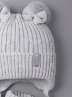 Шапка зимняя вязаная и снуд