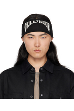 RICK OWENS DRKSHDW ПОВЯЗКА НА ГОЛОВУ С ЛОГОТИПОМ ЧЕРНАЯ HOLLYWOOD