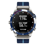 Умные часы Garmin MARQ Captain (Gen 2) 46 мм в титановом корпусе с синим керамическим безелем и ремешком