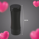 Мужской вибромастурбатор-вагина в корпусе с крышкой (Цвет: телесный с черным)