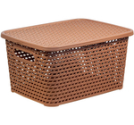 Ящик РОТАНГ с крышкой 13л. 370*280*190мм М2375