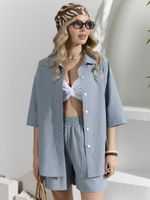 Костюм женский Ангелина-1 Виотекс СЕРО-СИНИЙ МЕЛАНЖ