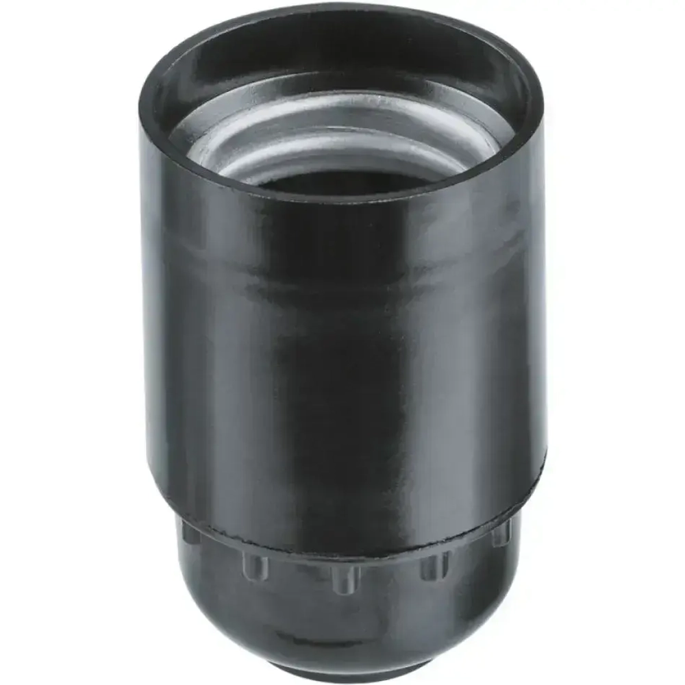 Патрон карболитовый e27 10 штук чёрный