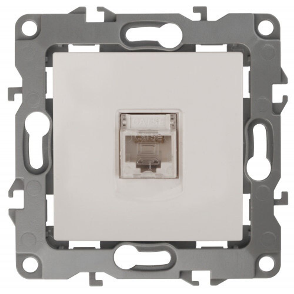 12-3107-02 ЭРА Розетка информационная RJ45, IP20, Эра12, слоновая кость