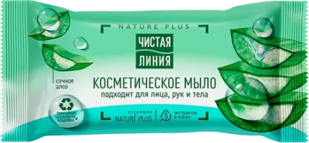 Косметическое мыло Чистая линия Алоэ 75г