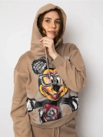 Спортивный костюм утепленный с капюшоном