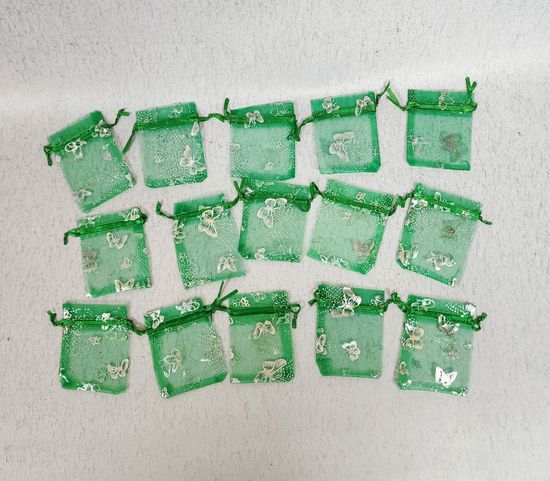 Мешок для подарков бирюза 20 шт