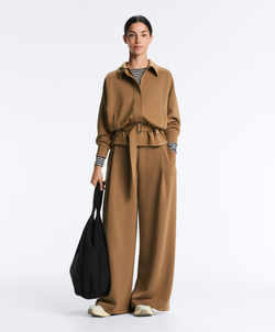 Oysho Куртка-пиджак из саржи с поясом, медный