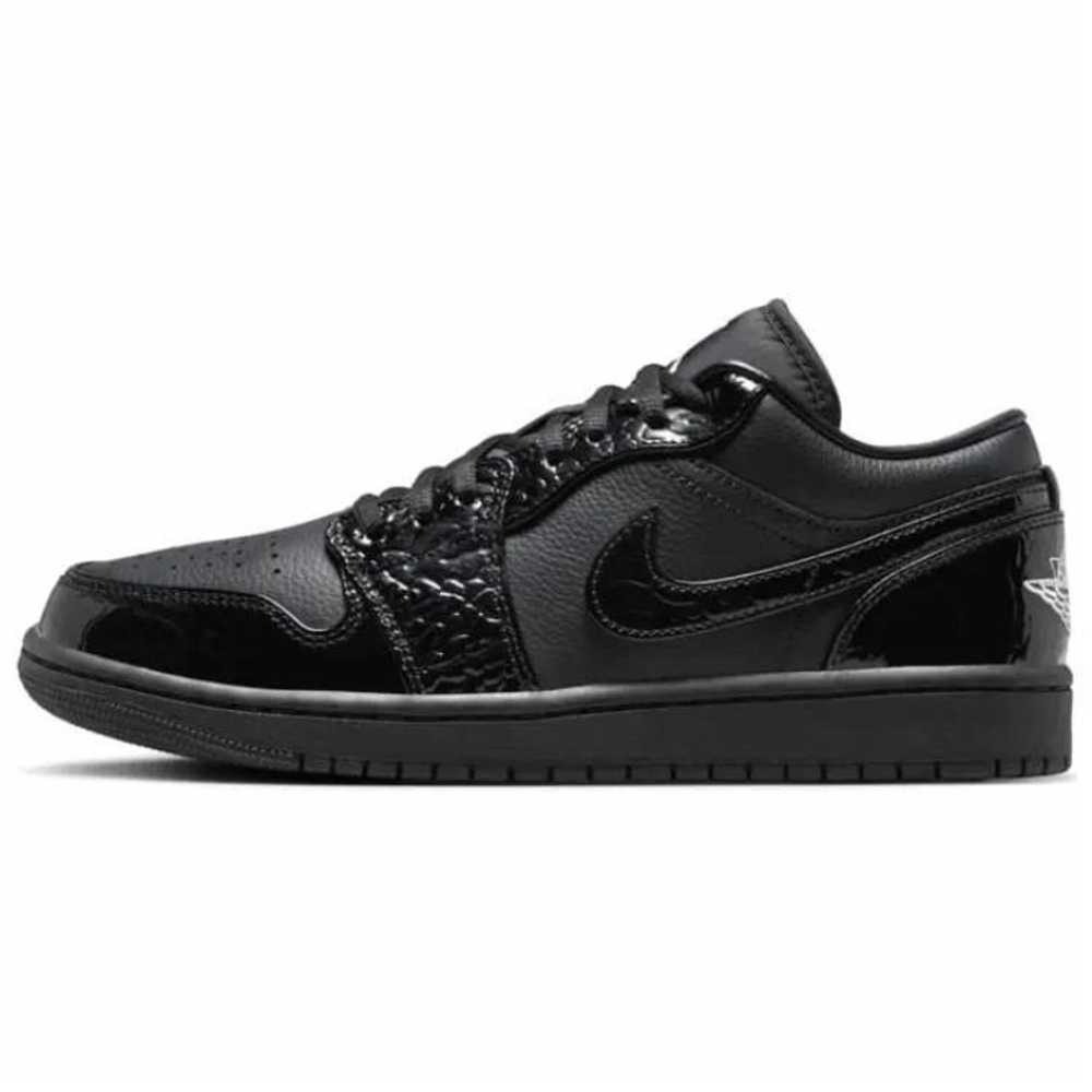 Кроссовки Jordan Air Jordan 1 Low Black Croc (Женская размерная сетка)
