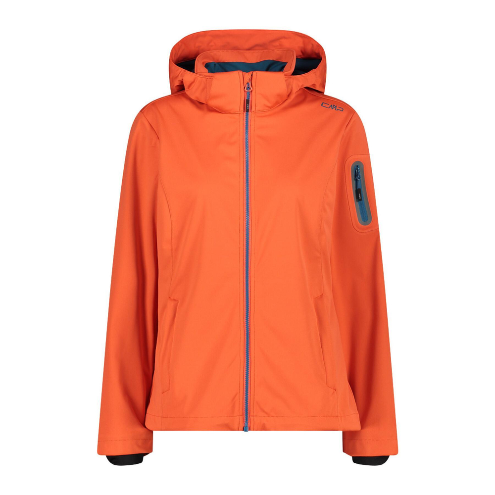 Куртка CMP softshell Women's hooded waterproof jacket, артикул 39A5016 , цвет Light Red (C653)