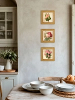 Картина настенная интерьерная в раме "под дерево" 26*26 см