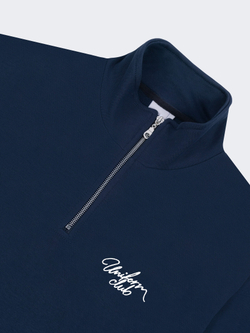 Cвитшот UNIFORM Half-zip Club, Синий