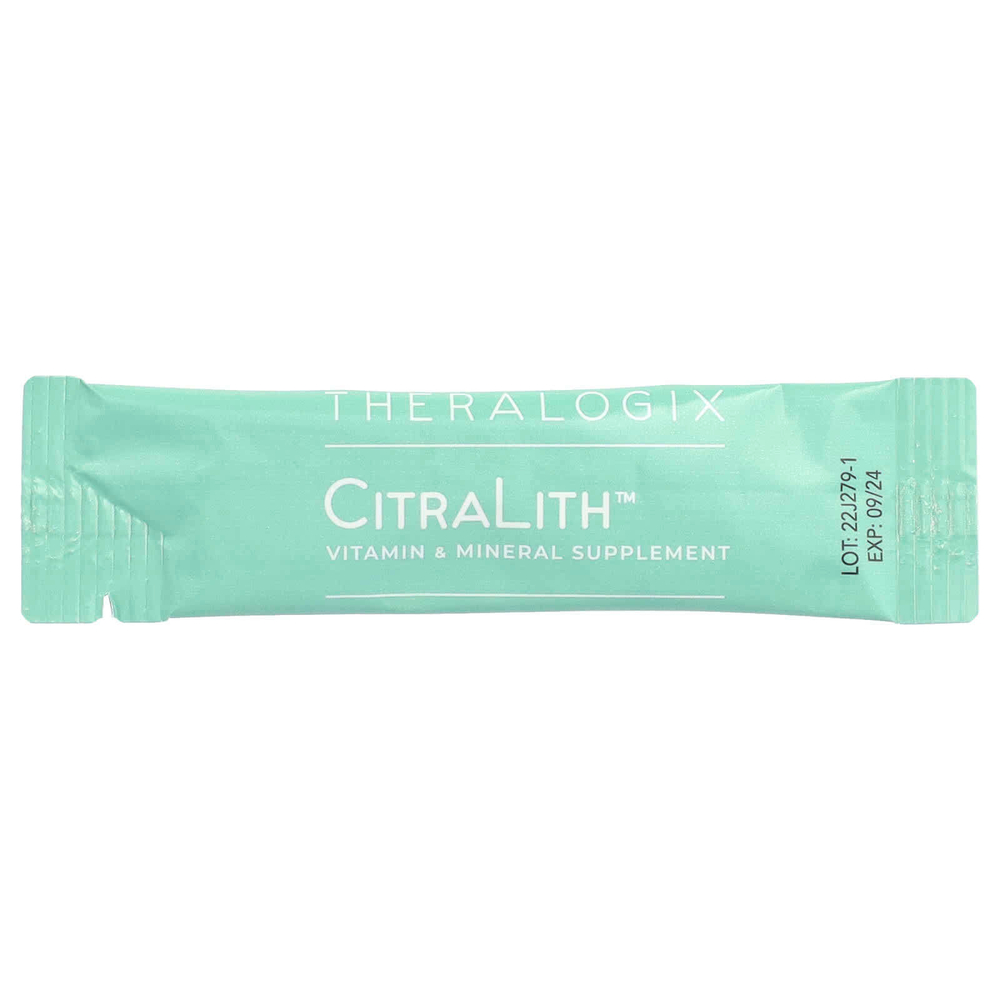 Theralogix, Citralith, витаминная и минеральная добавка, 180 пакетиков (2,45 г) каждый
