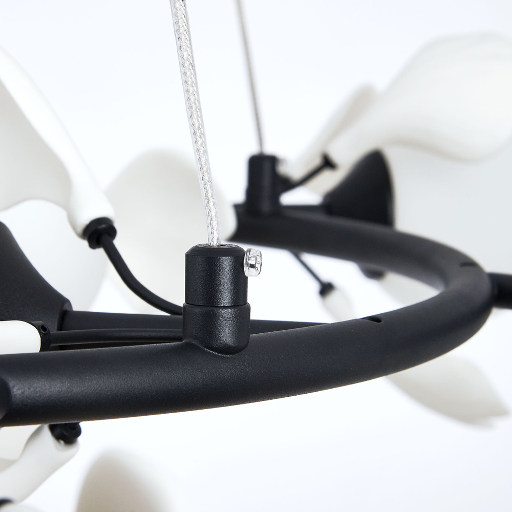 799097 Люстра CERAMO BW 9х6W(led) G9 ЧЕРНЫЙ/БЕЛЫЙ