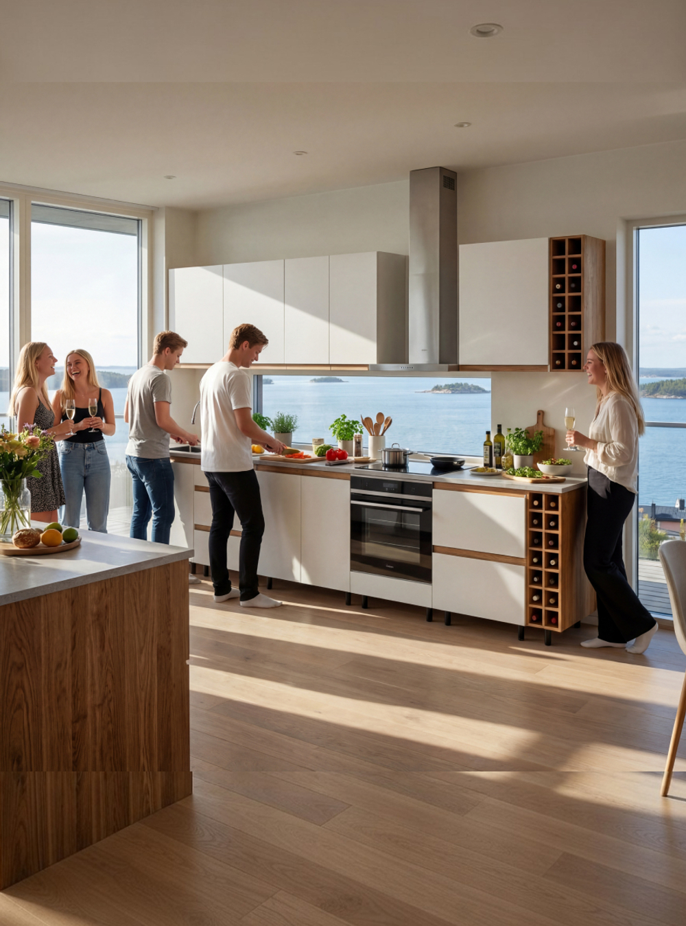 Кухонный модуль напольный, 60х60х85, Валенсия, под мойку, тумба под раковину с дверью, на ножках, белая, Dipriz