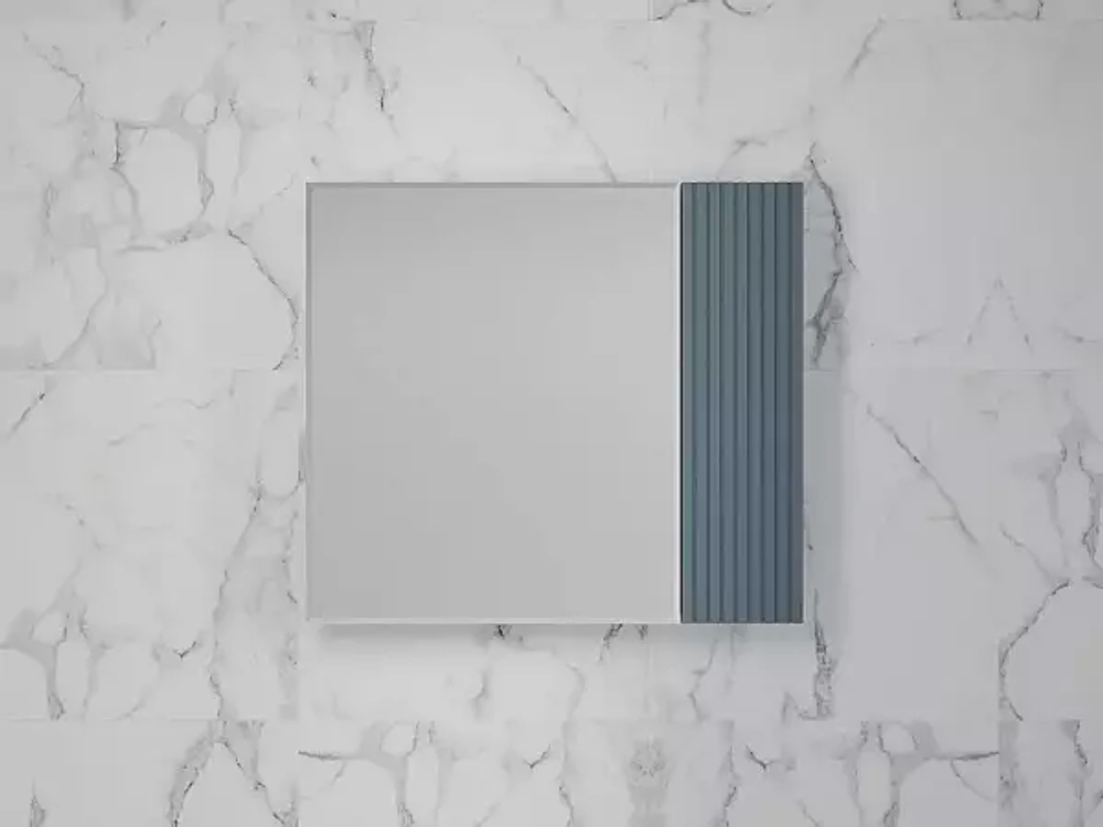 Зеркальный шкаф «Стокгольм» 80 см графит софт